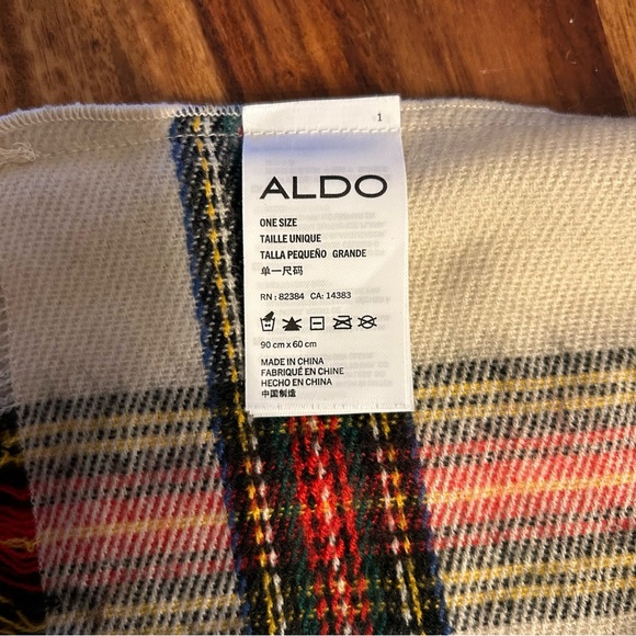 Plaid Fringe Eternity Scarf by Aldo - Picture 4 of 12